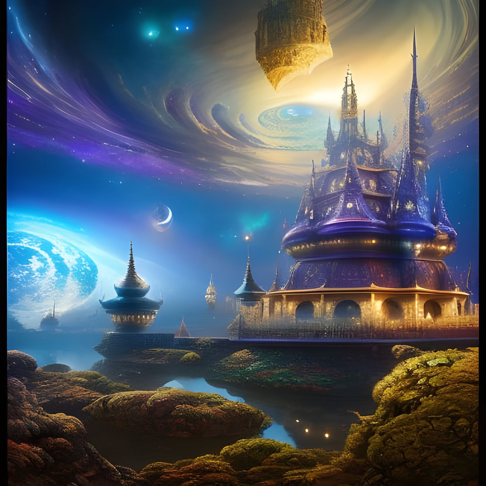 Castle at the end of the universe  by @downisthenewup