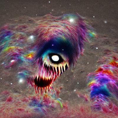 A cosmic horror puking nightmares into people