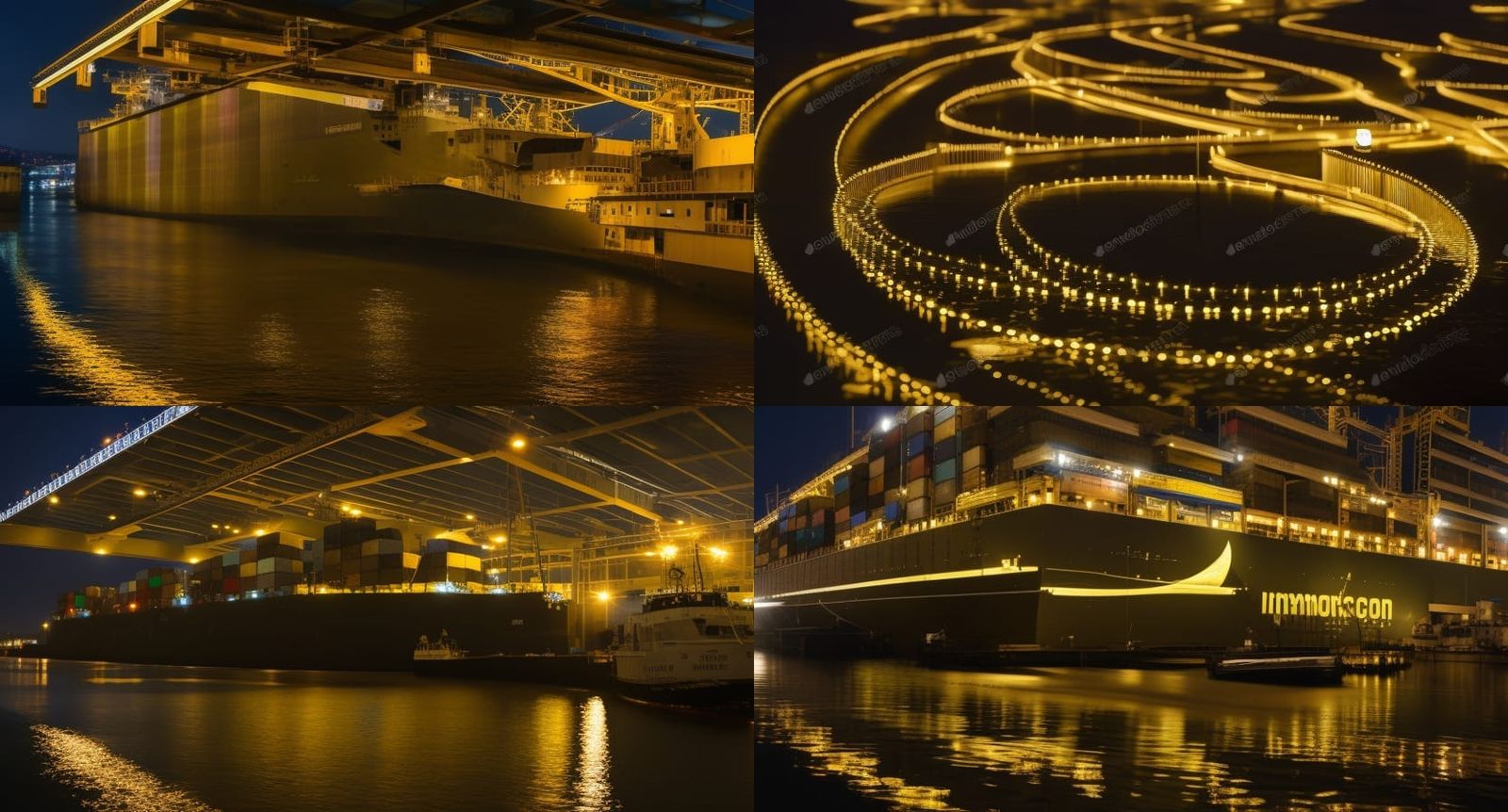 Effect of kymatic sound waves rippling in the dirty waters of a cargo