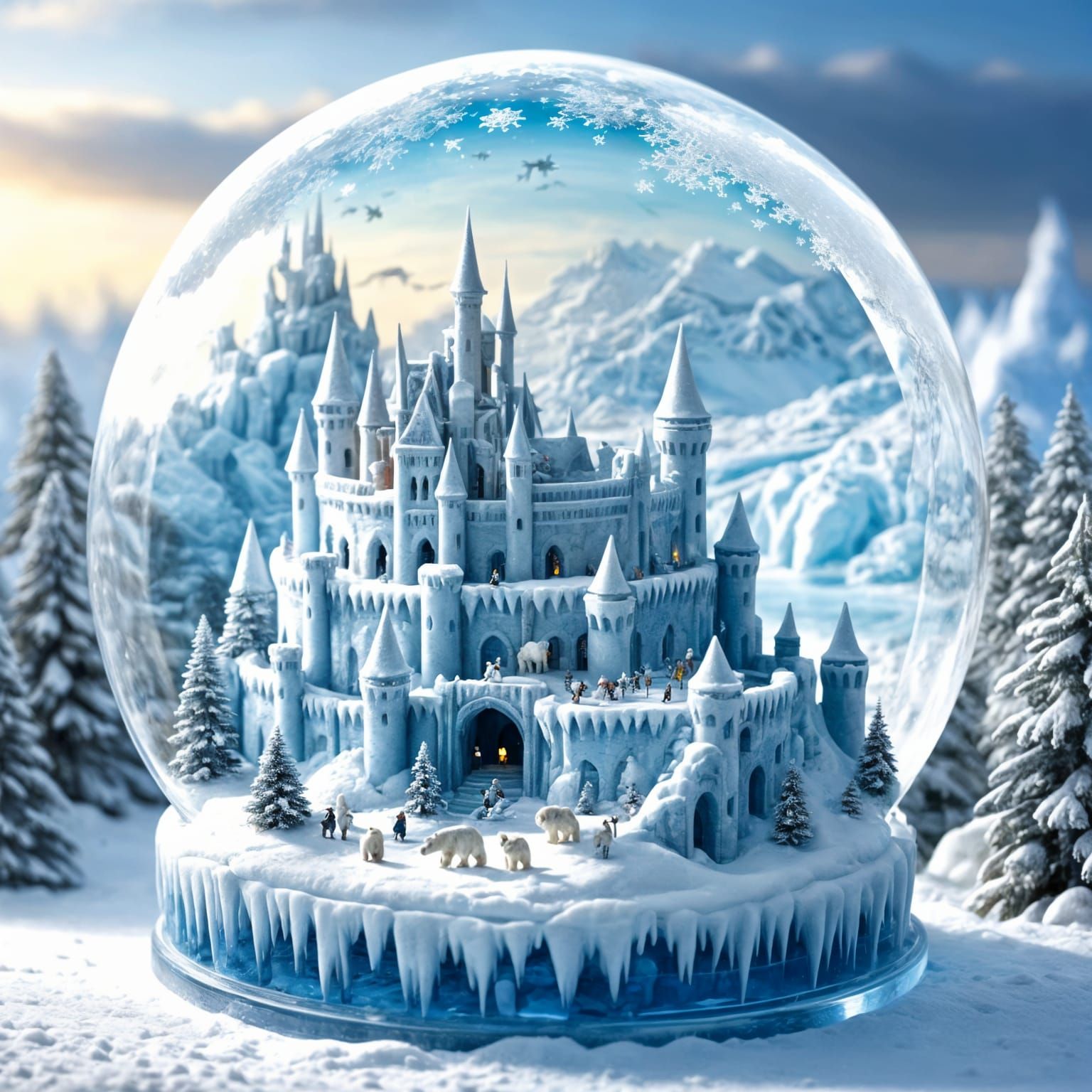 Castle snowglobe  by @forge4ward