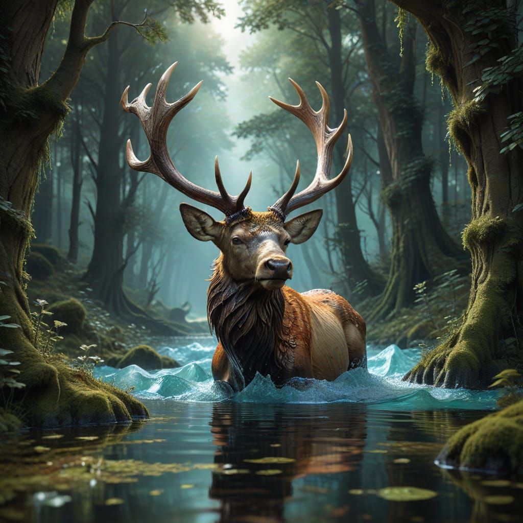 Floating Fractal Cubes with Infinite Staircase