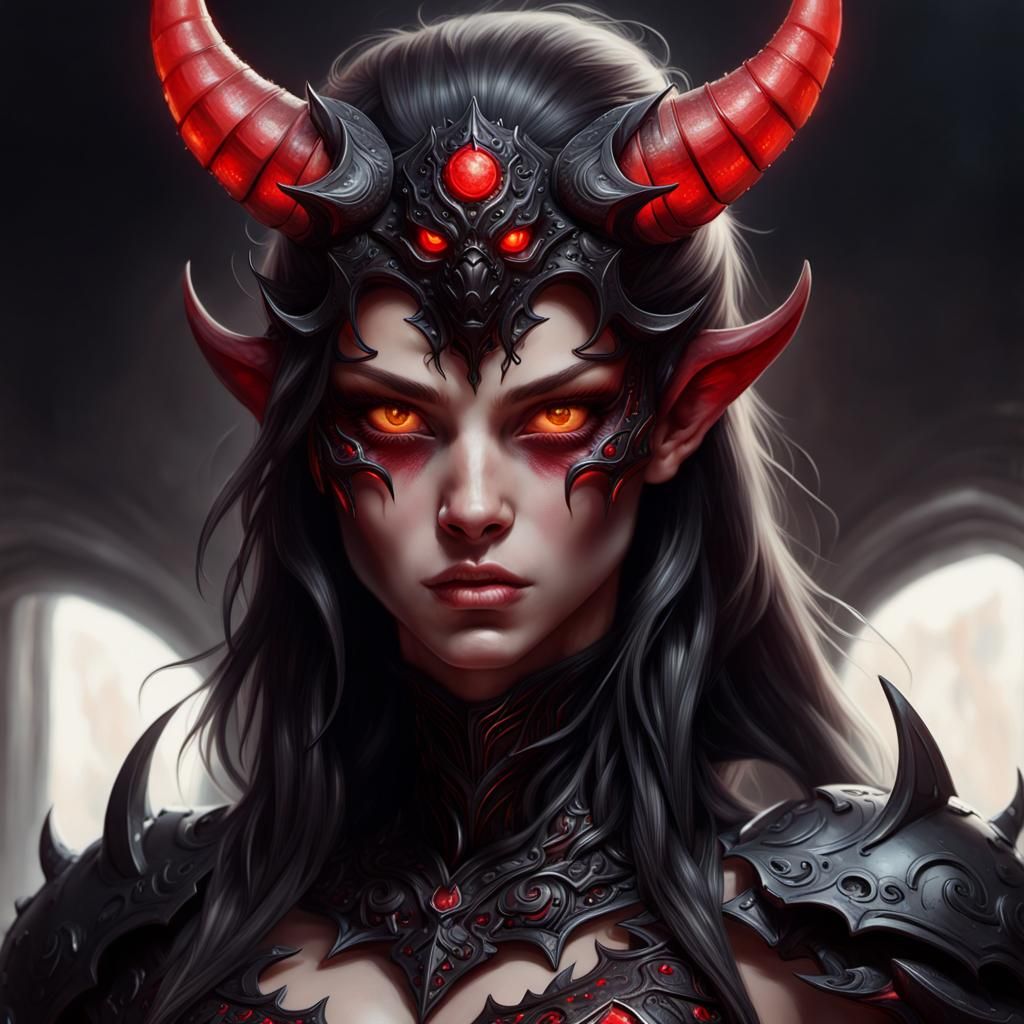 female demon - AI Generated Artwork - NightCafe Creator