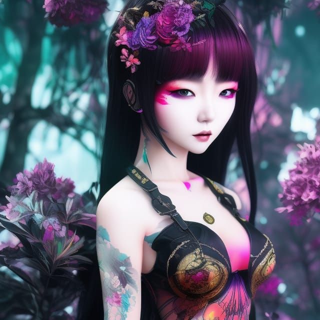 hell beauty korean girl