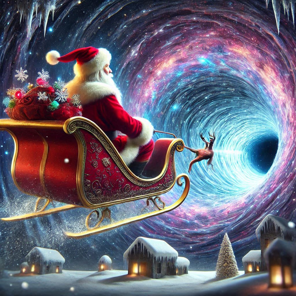 Santa's journey through the vortex