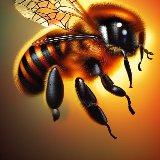 fire bee - AI Generated Artwork - NightCafe Creator