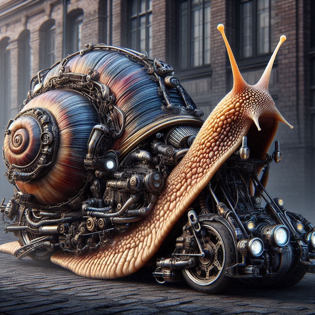 Steampunk Snail Motorcycle v2