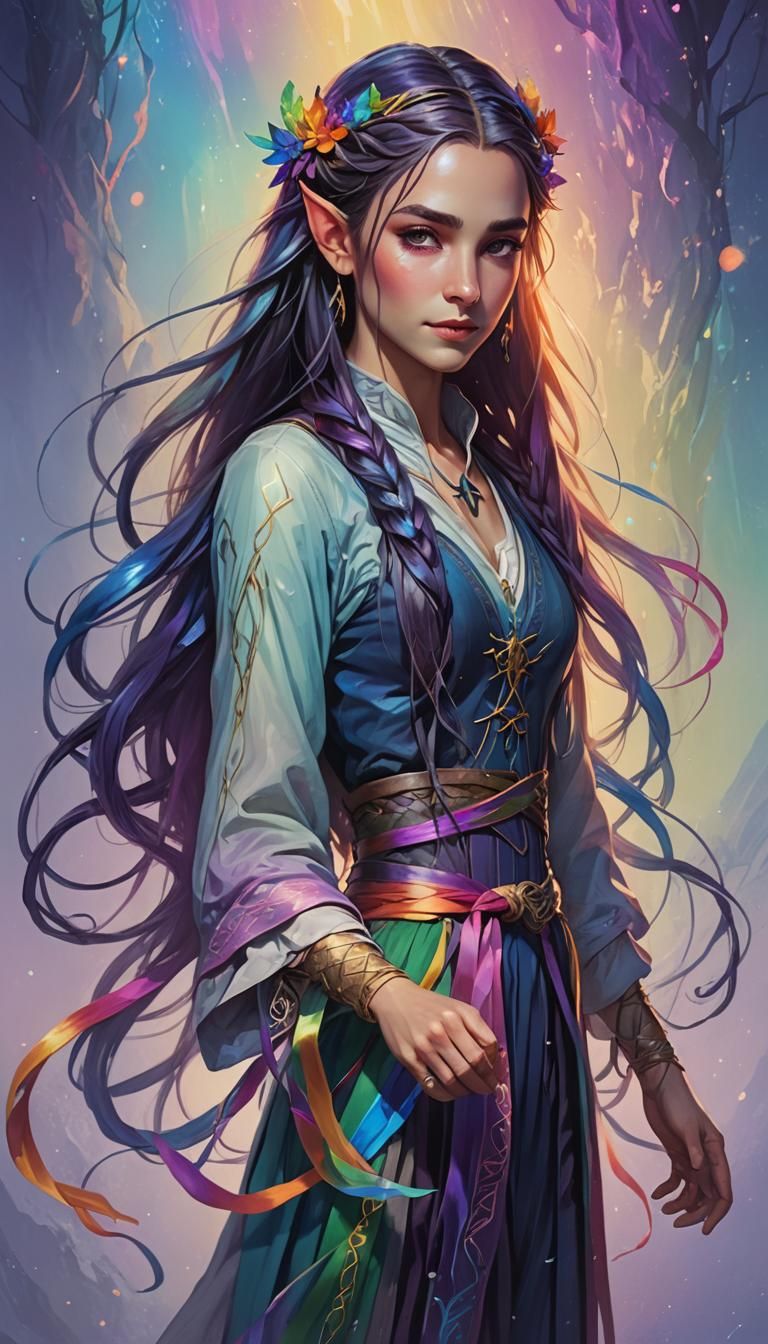 Elvish Sorceress  by @Soft Soul