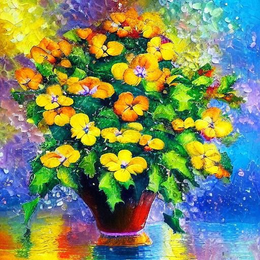 Christmas Still Life in Neo-Impressionist Style