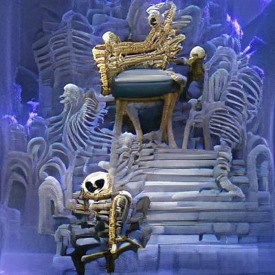Skeleton on a Throne