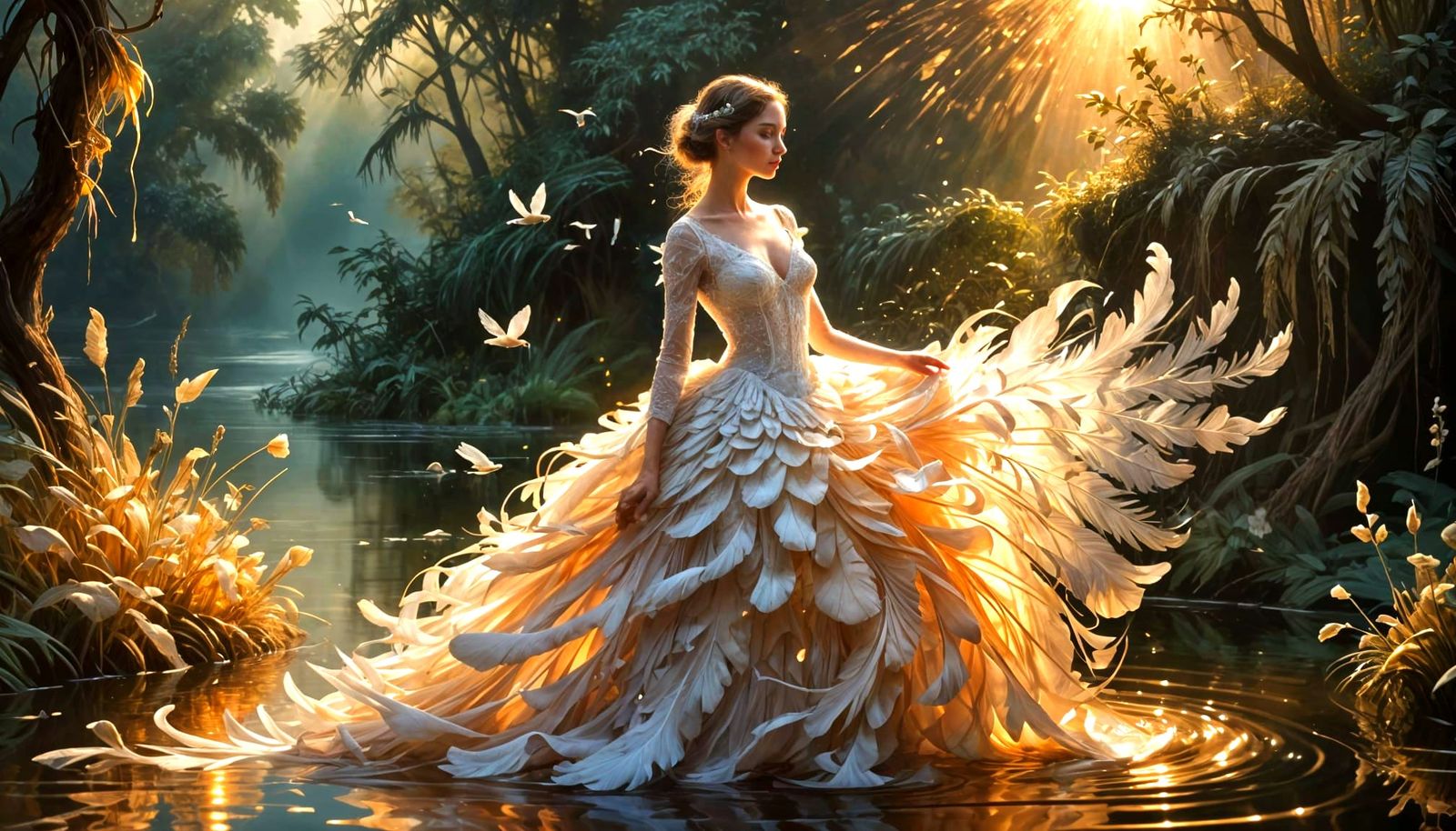 Lady swan  by @IAD_88