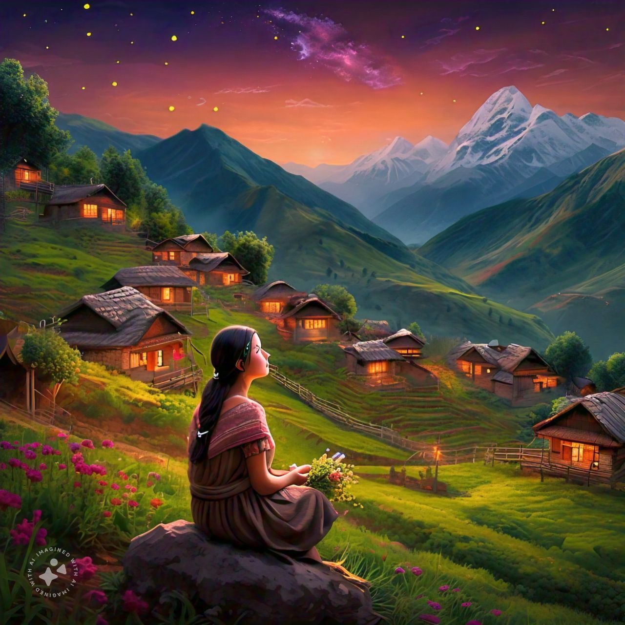 "Serene Mountain Sunrise"