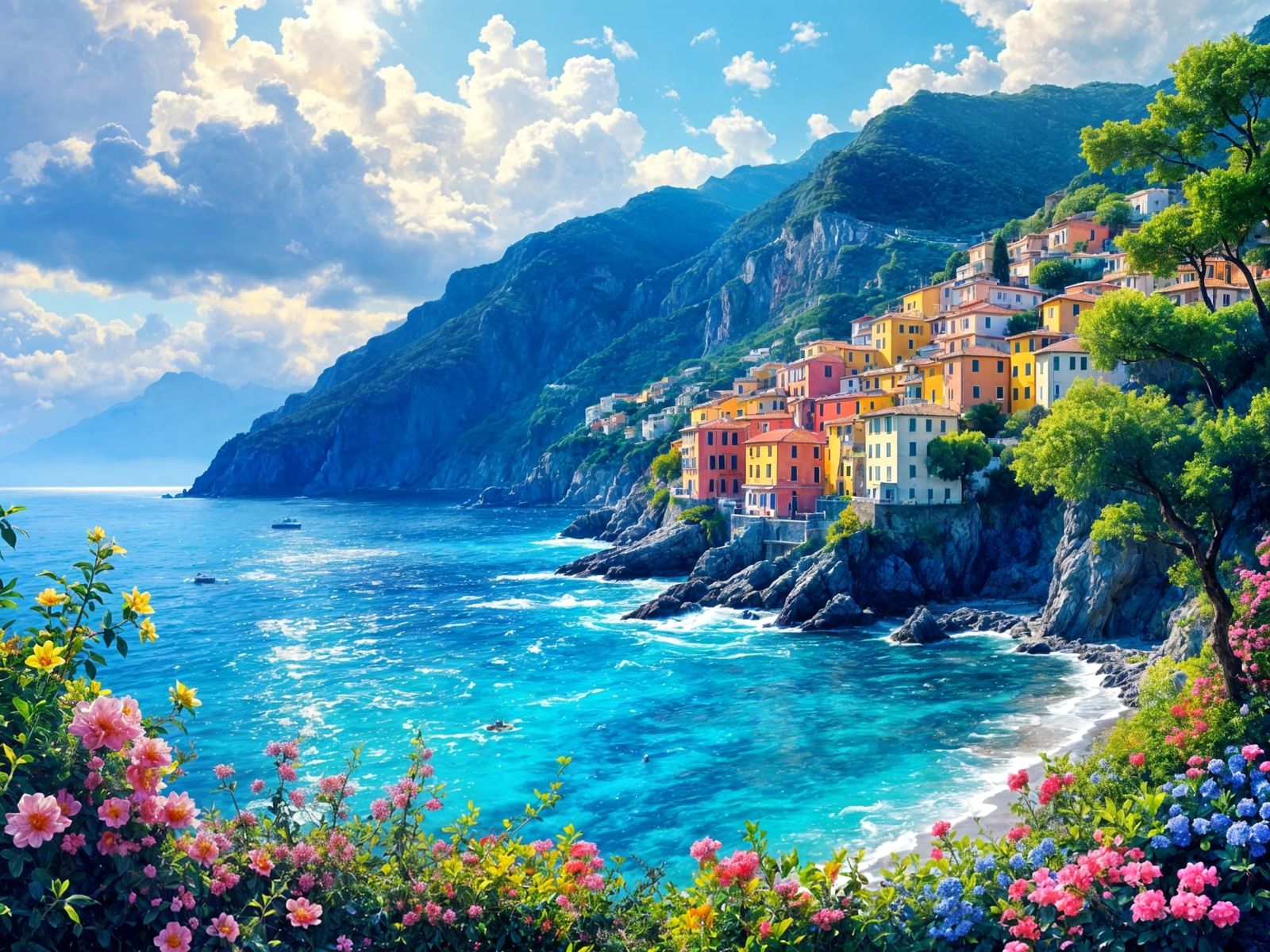Italian coastal town  by @Rob Hartland