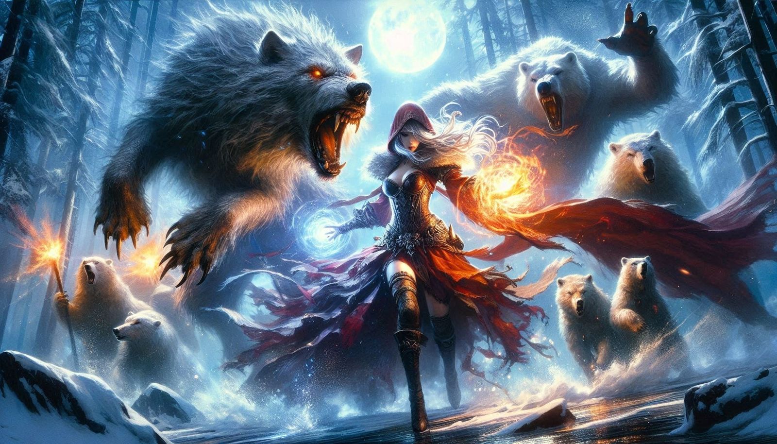 The escape of Red Riding Hood