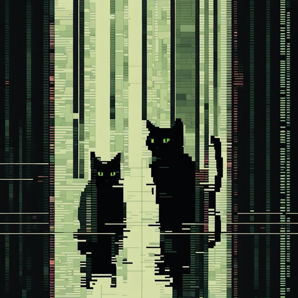 Watch out... there is a glitch in the matrix  by @shadow303