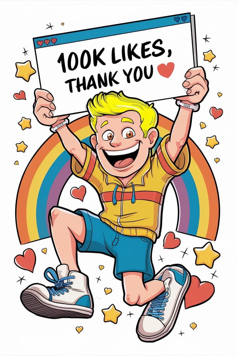 100K Likes!!!  Thank you to all my fantastic likers 😘