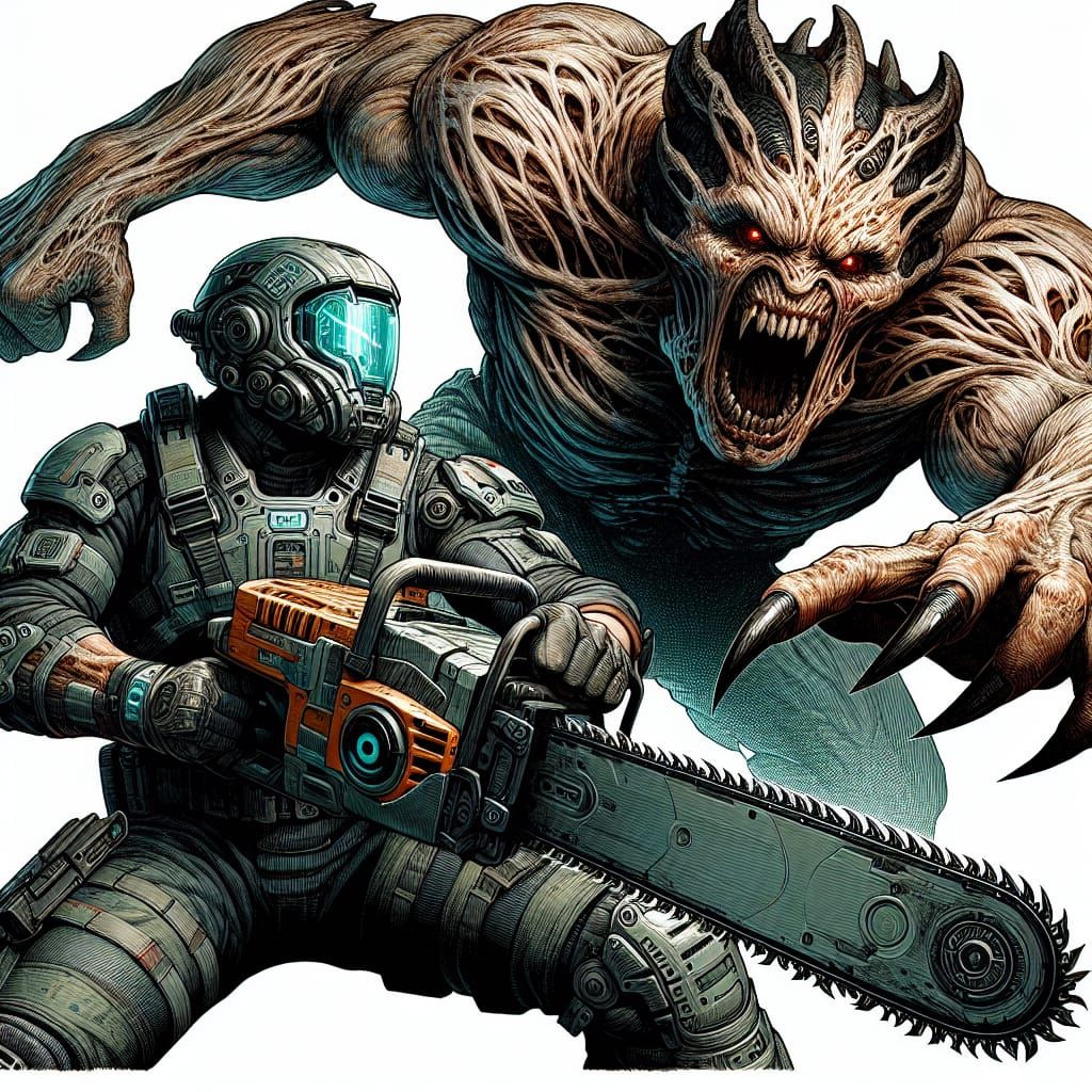 Bad Guy vs Chainsaw