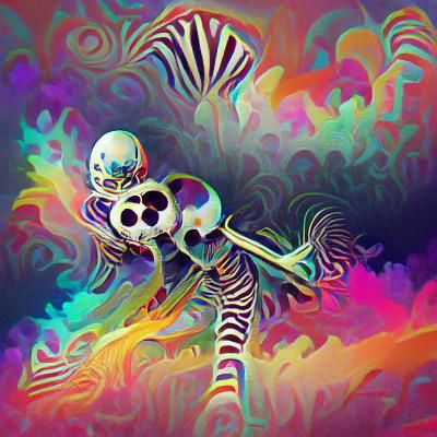 skeleton psychedelic