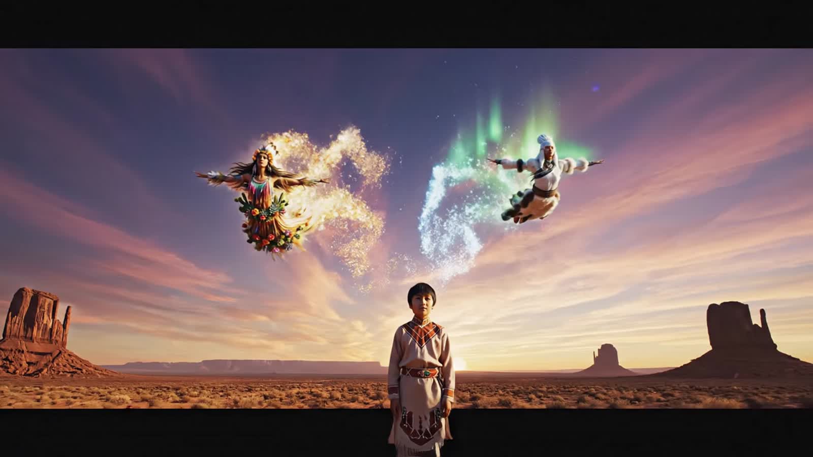 A female desert flower and a female northern woman sweep across the earth's sky in a hunting sweep rarely seen in a time...