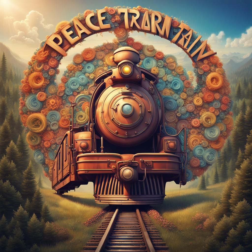 Peace Train. AI Generated Artwork NightCafe Creator