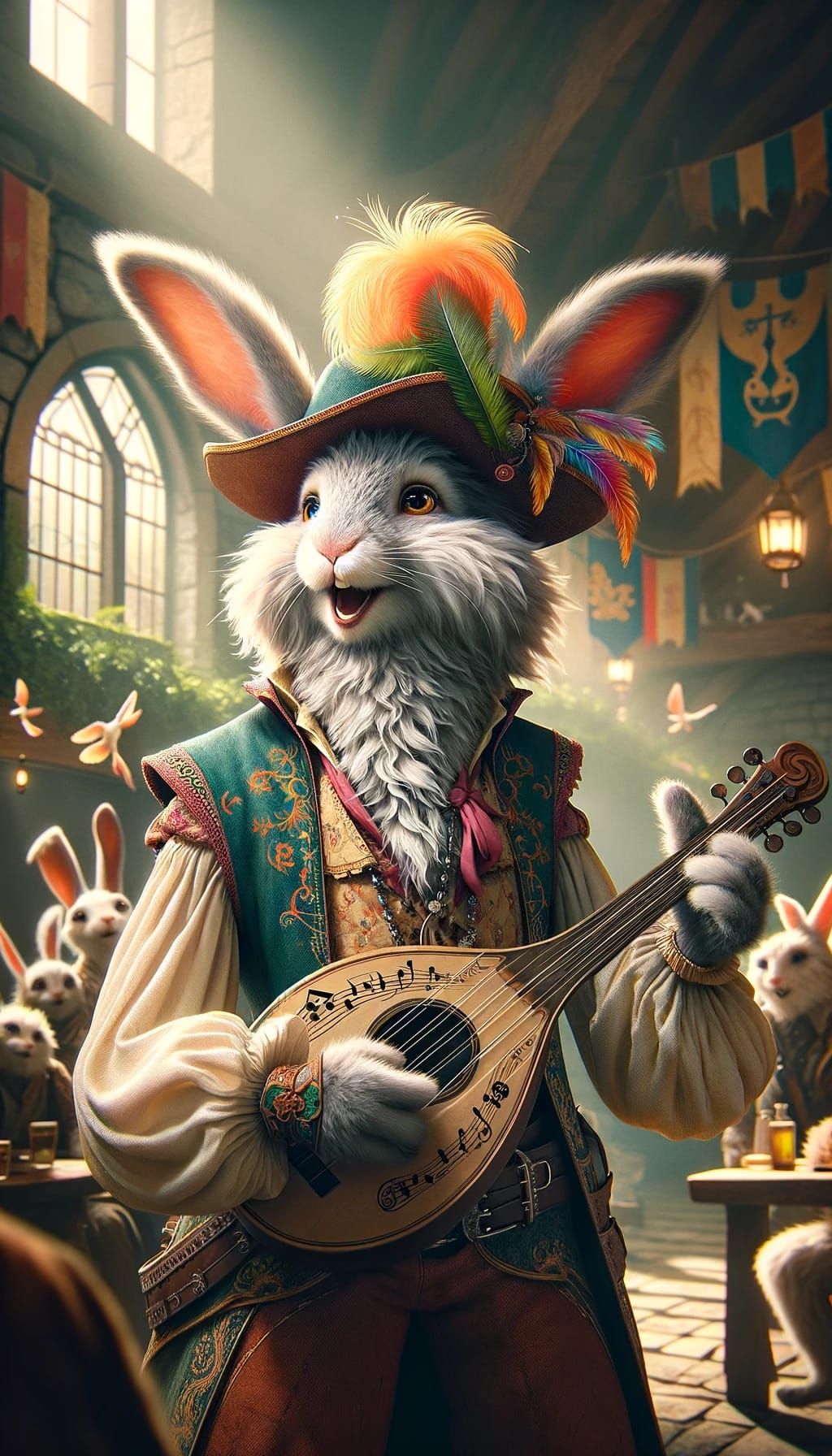 Harengon Adventurer: The Melodious Bard