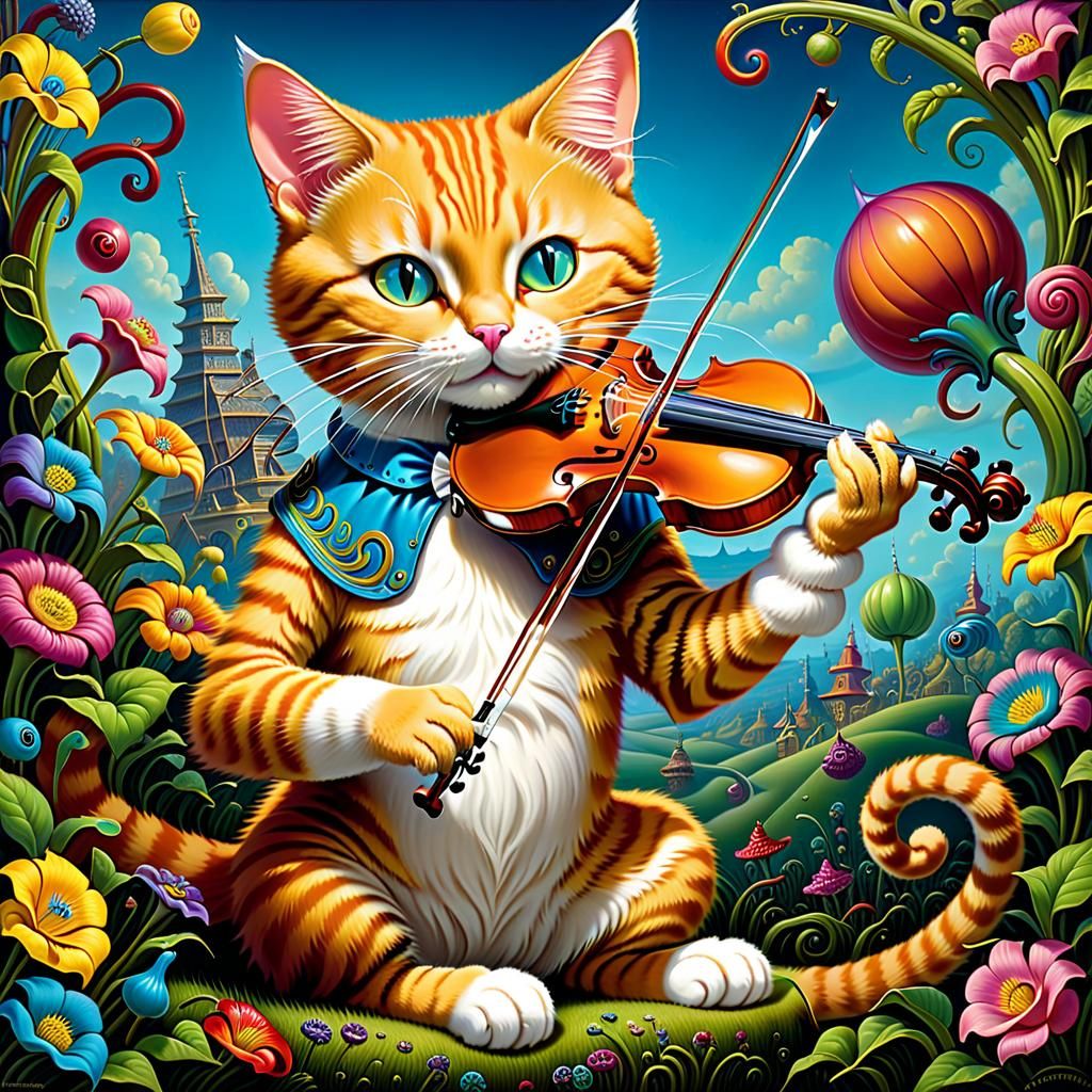 Hey Diddle Diddle, The Cat And The Fiddle  by @Averoho