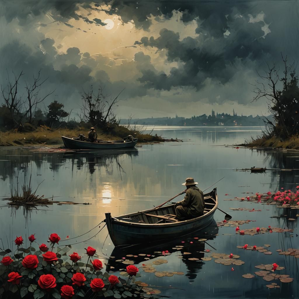 Lonely fisherman  by @DaRkliNg