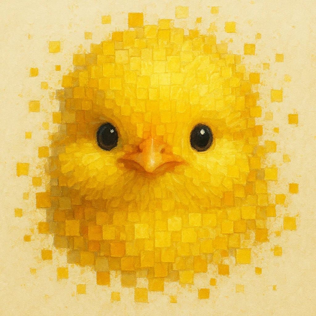 פיקסלים של אפרוח