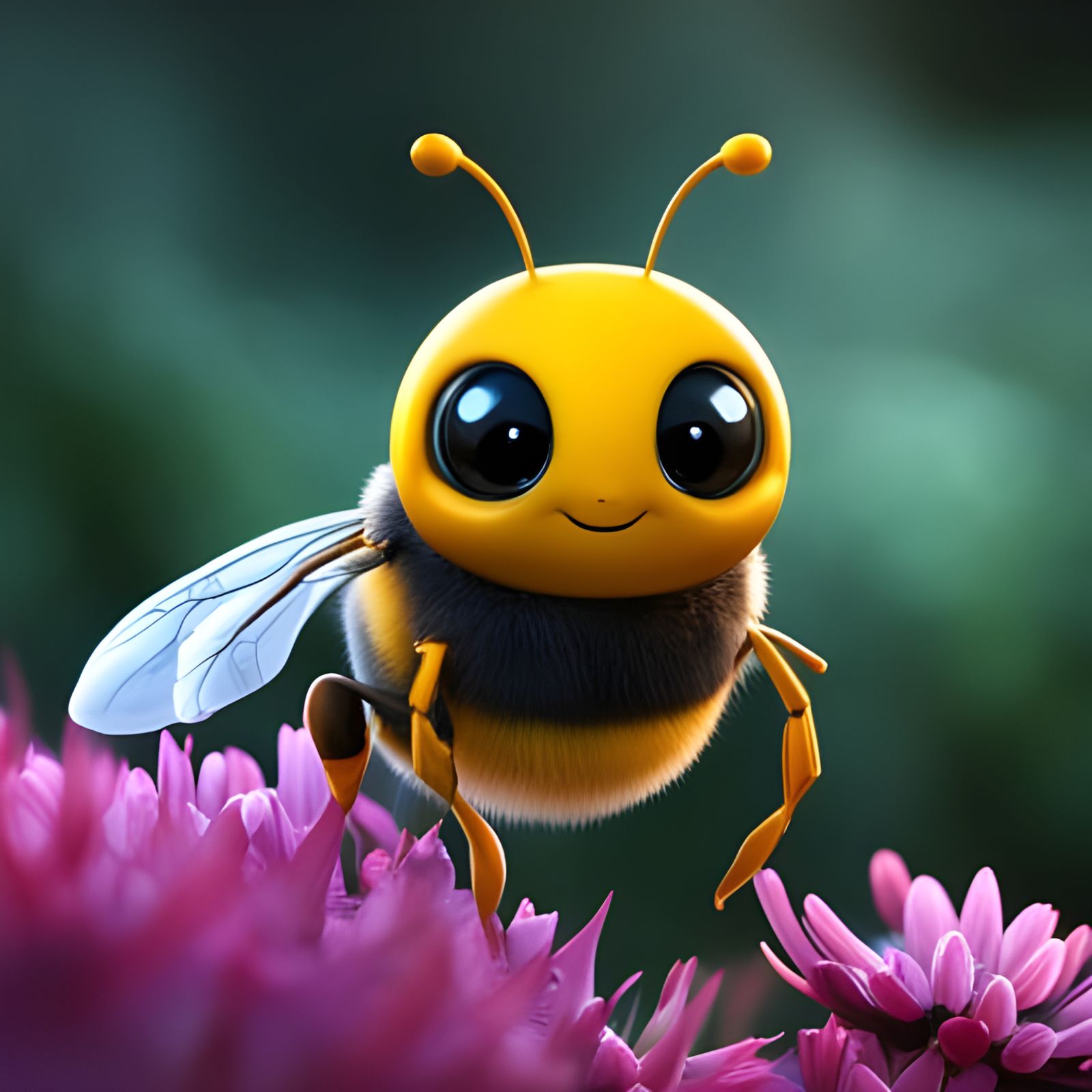 Friendly little Bumble  by @Aqualemonade 