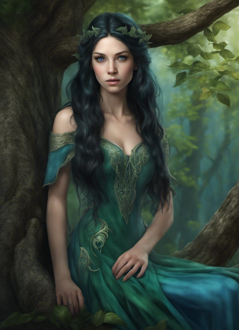 The Elven Lady - II - AI Generated Artwork - NightCafe Creator