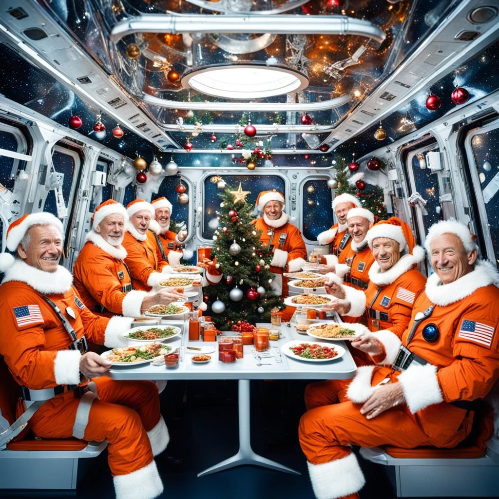 Merry x-mas from space  by @jonathan kiss