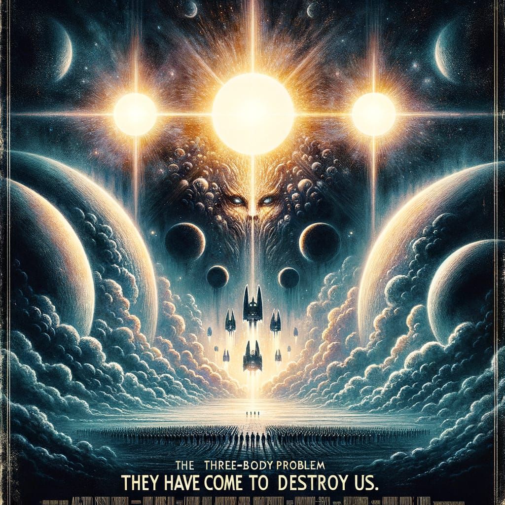 Movie one-sheet poster for "The Three-Body Problem" science ...
