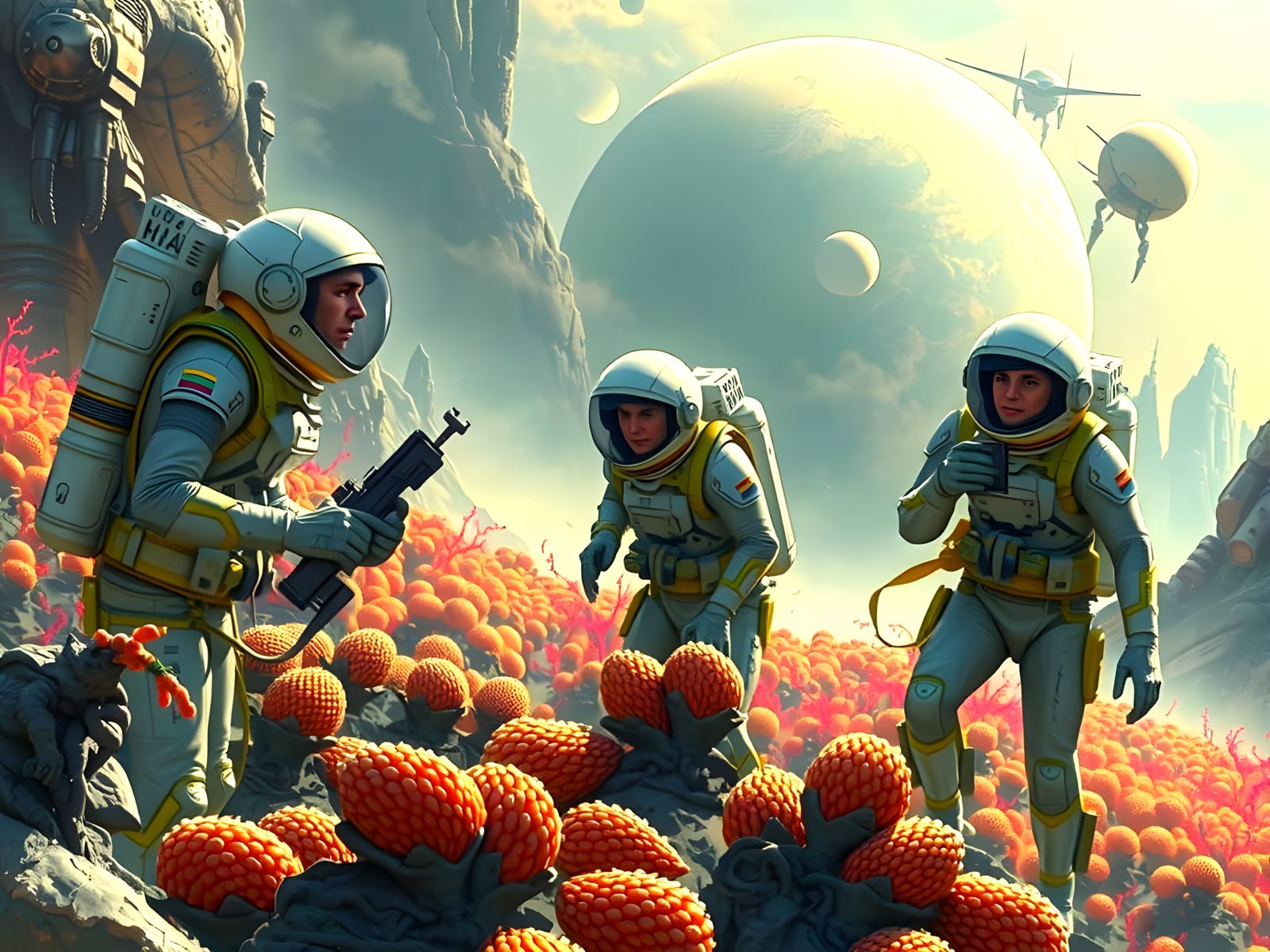 Exploring an unknown planet   by @LoscoFiguro