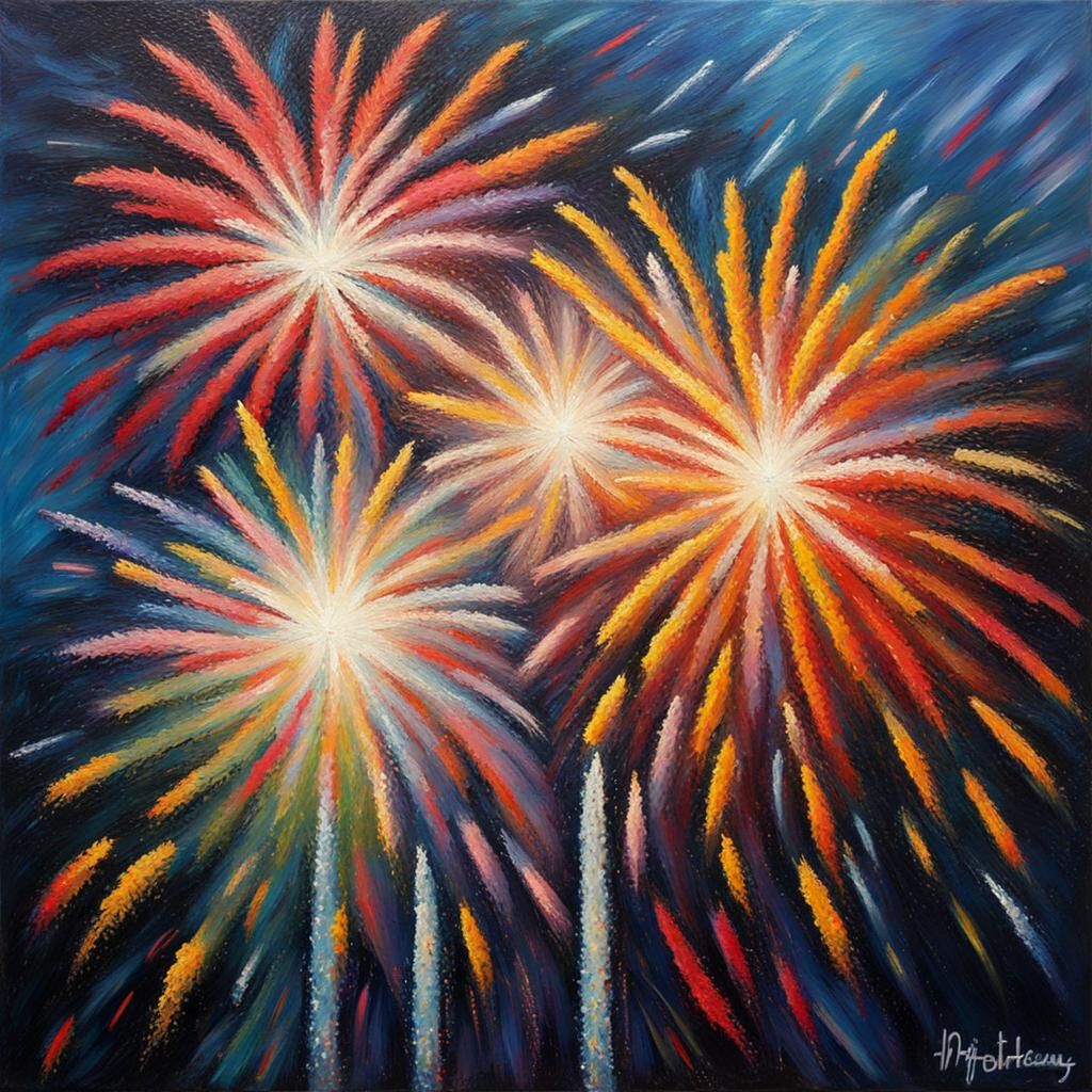 Fireworks - AI Generated Artwork - NightCafe Creator