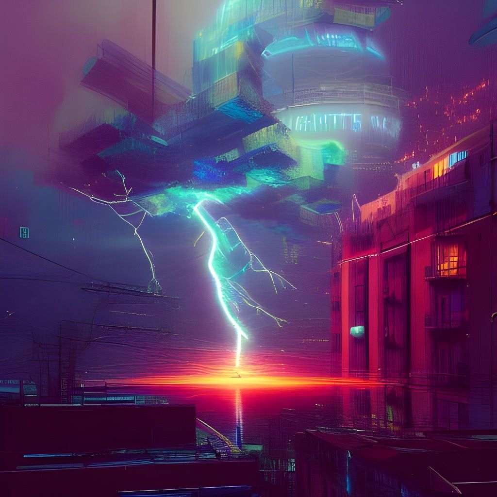 Lightning powered city