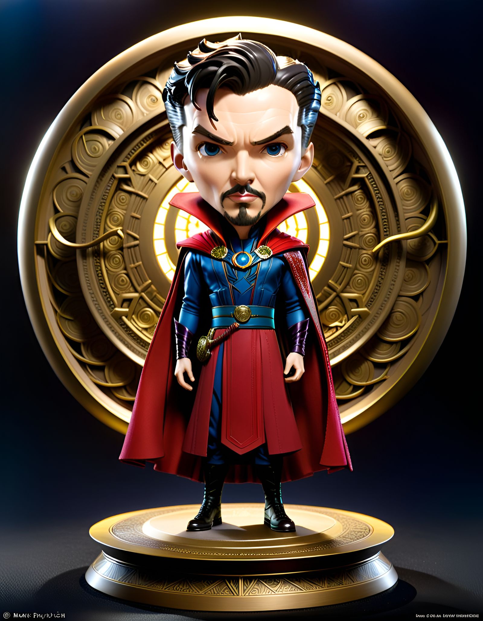 Marvel Bobblehead Collection Doctor Strange AI Generated Artwork