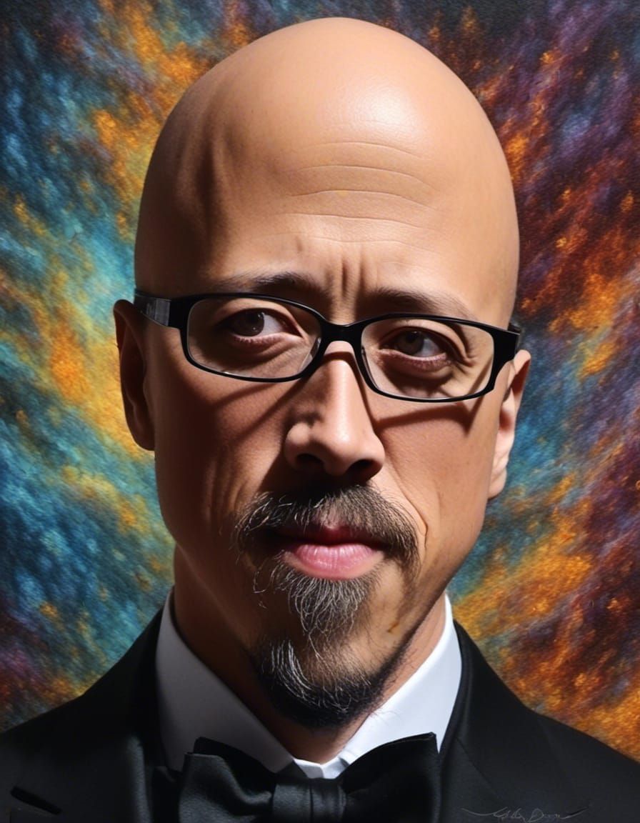 Portrait 1Man <lora:Hubby:1.0> Hyperrealistic, splash art, concept art, mid shot, intricately detailed, color depth, dramatic, 2/3 face angl...