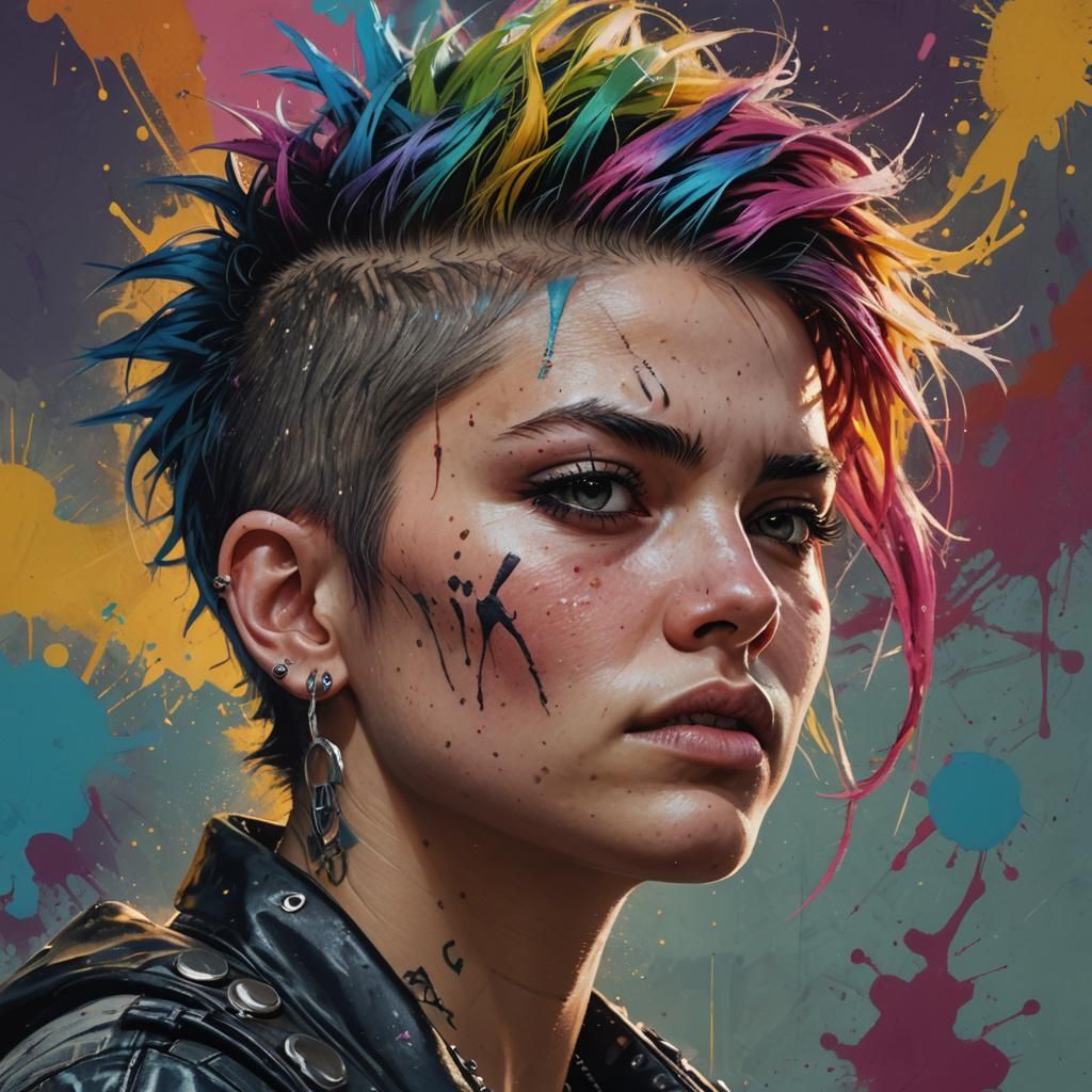 A woman punk 