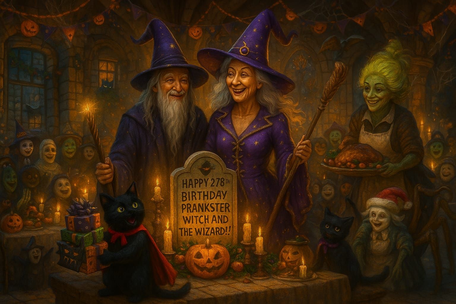 Happy 278th birthday prankster witch and the Wizard