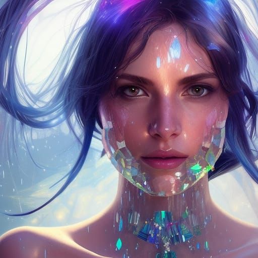 Glass AI Generated Artwork NightCafe Creator