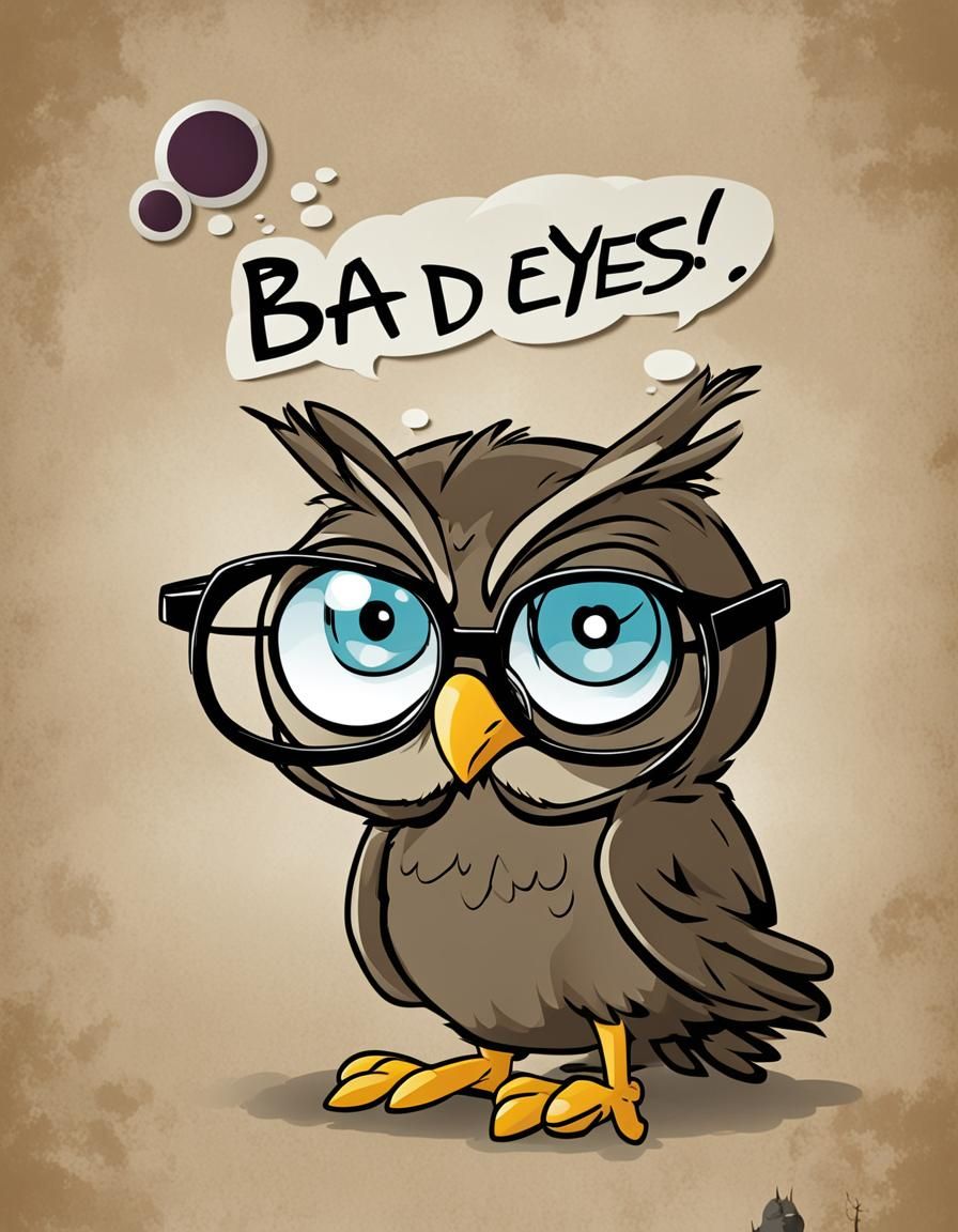 Bad Eyes!  by @Call me Bubbe