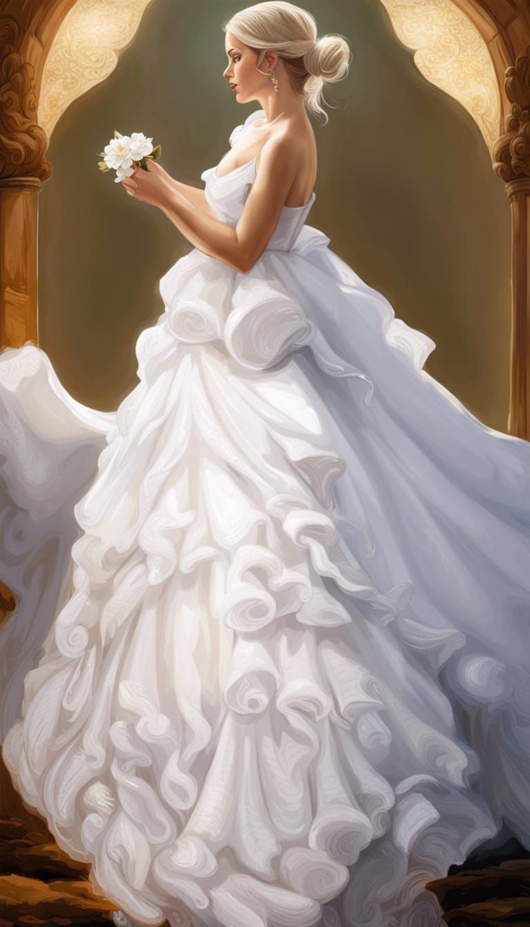 Painting Wedding Dress