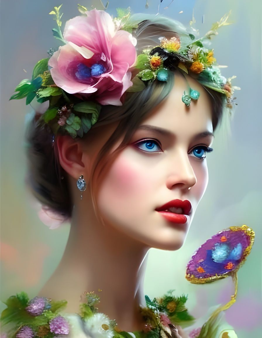 Wild flowers AI Generated Artwork NightCafe Creator