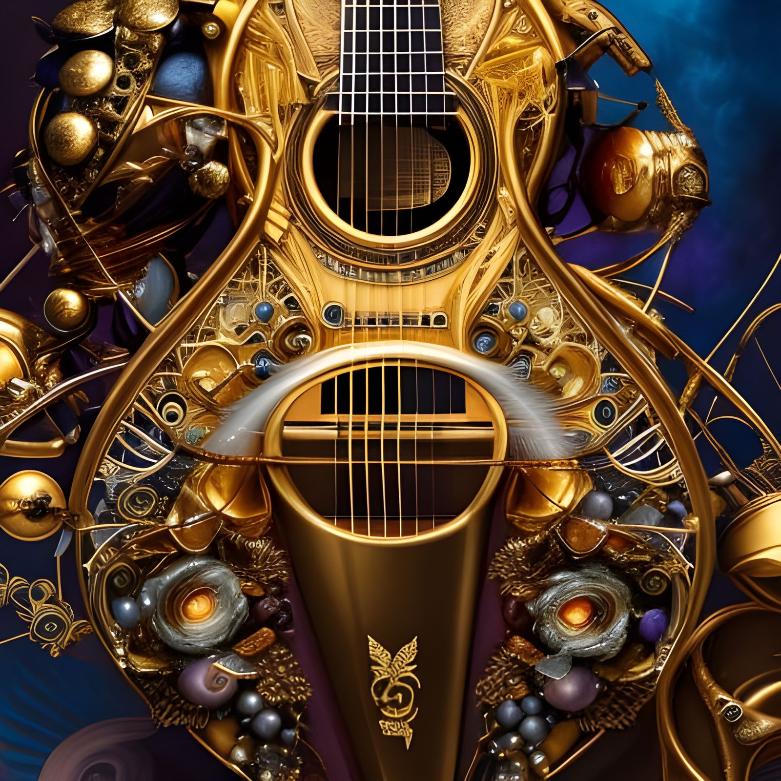  'While My Guitar Gently Weeps'  by @Shr00m