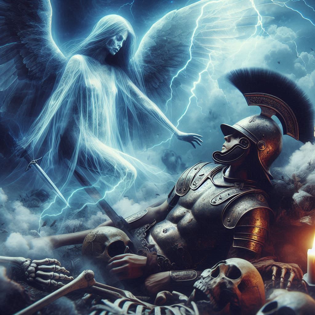 double exposure beautiful fantasy DALL-E 3 portrait landscap...