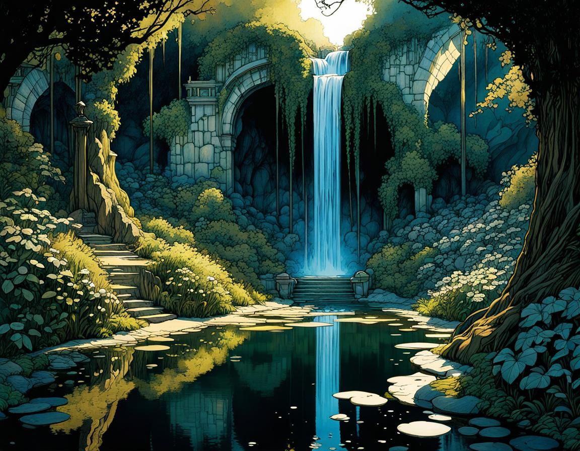 Mystical Falls  by @Drivers