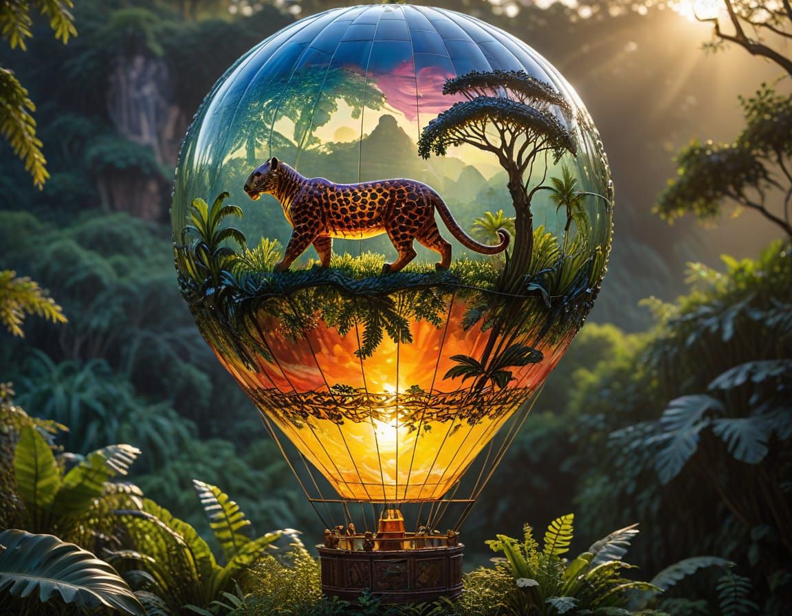 Hot Air Balloon In The Jungle  by @kirkb1693