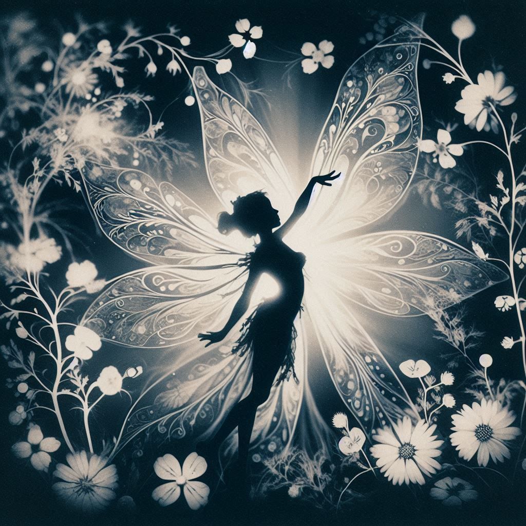 August 2024 Art Jam Images  fairy and photograms