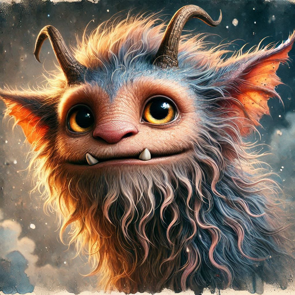 adorable fairy-tale fantasy creature portrait..