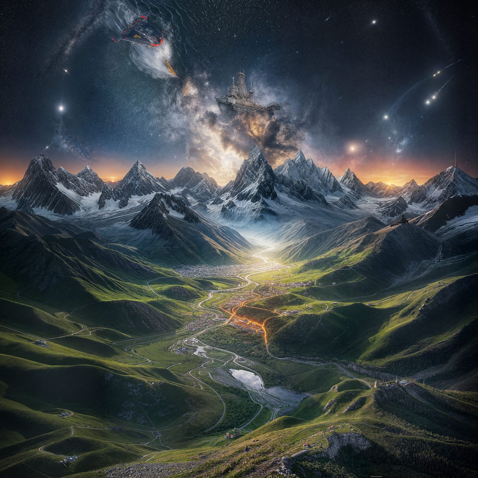 Широкая долина в горах