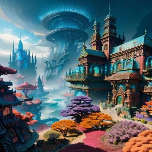 Coral Reef City - AI Generated Artwork - NightCafe Creator